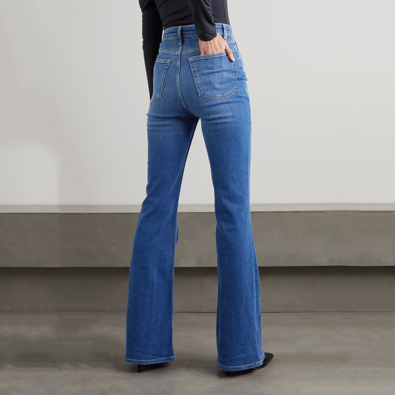 Women's Button-Free Vintage Flared Jeans