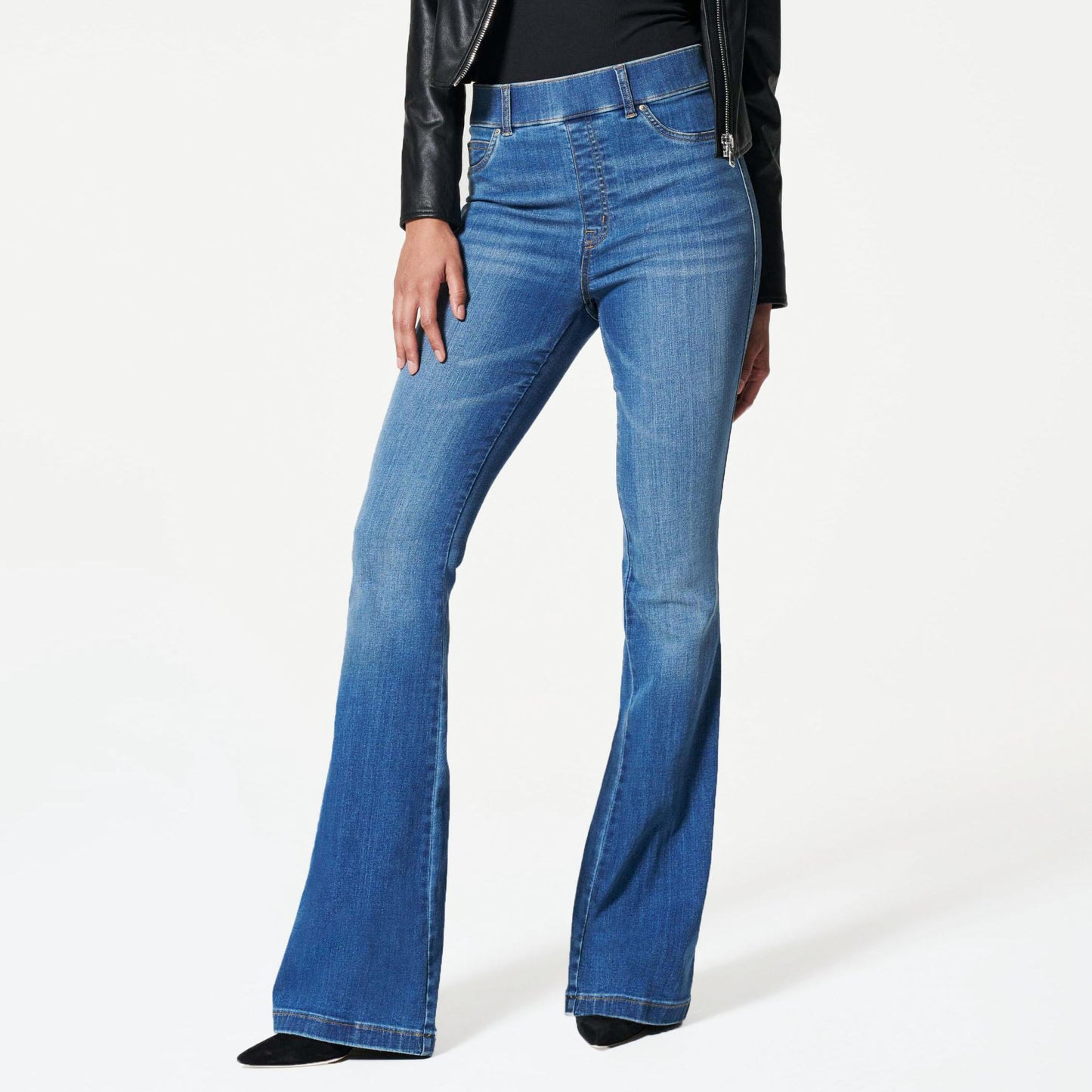 Women's Button-Free Vintage Flared Jeans