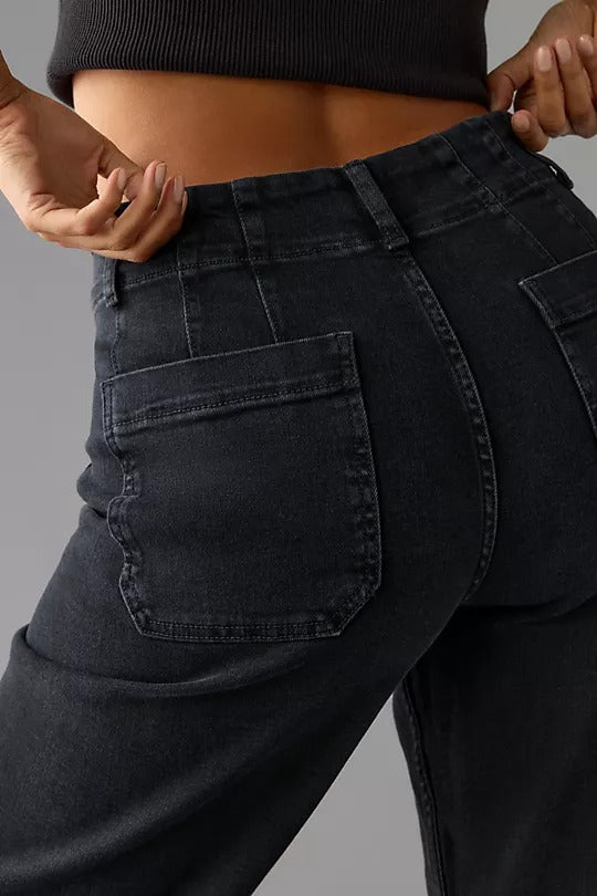 HOT SALE Cropped Wide-Leg Jeans