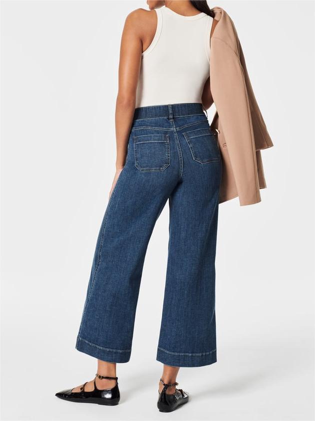 HOT SALE Cropped Wide-Leg Jeans