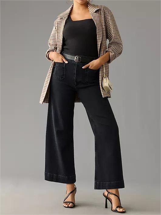 HOT SALE Cropped Wide-Leg Jeans