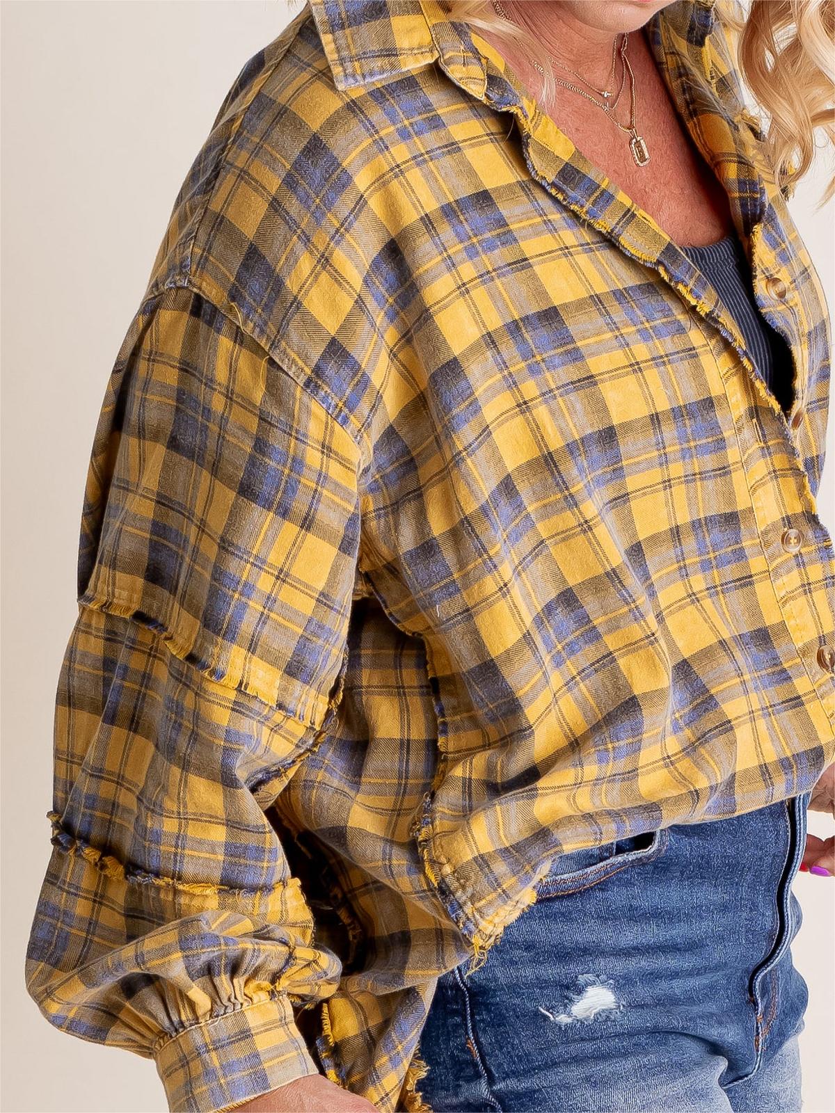 Sams Raw Edge Washed Oversized Shirt Jacket