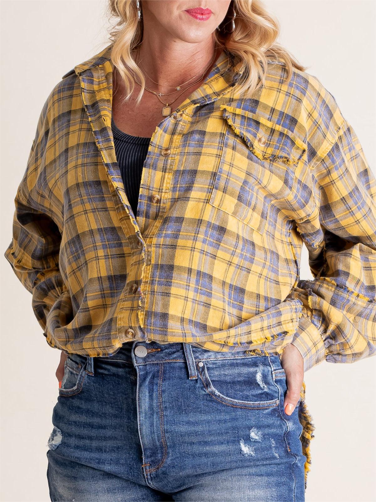 Sams Raw Edge Washed Oversized Shirt Jacket