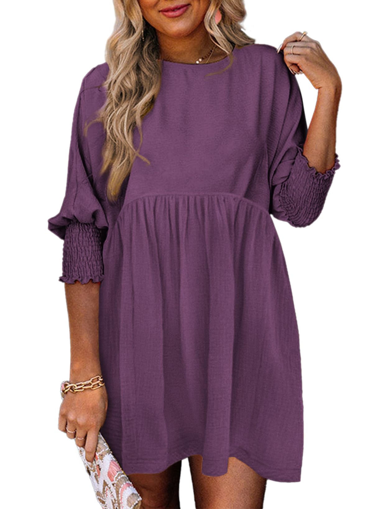 Women's Spring Casual Swing Tunic Dress