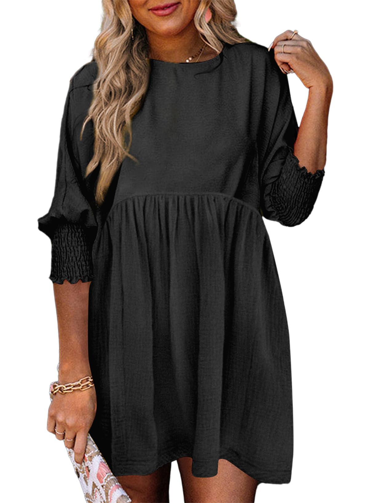 Women's Spring Casual Swing Tunic Dress