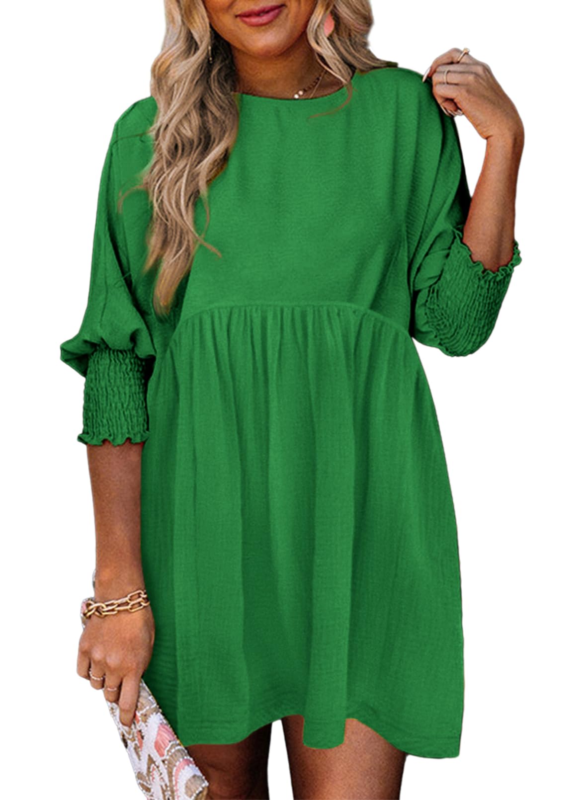 Women's Spring Casual Swing Tunic Dress