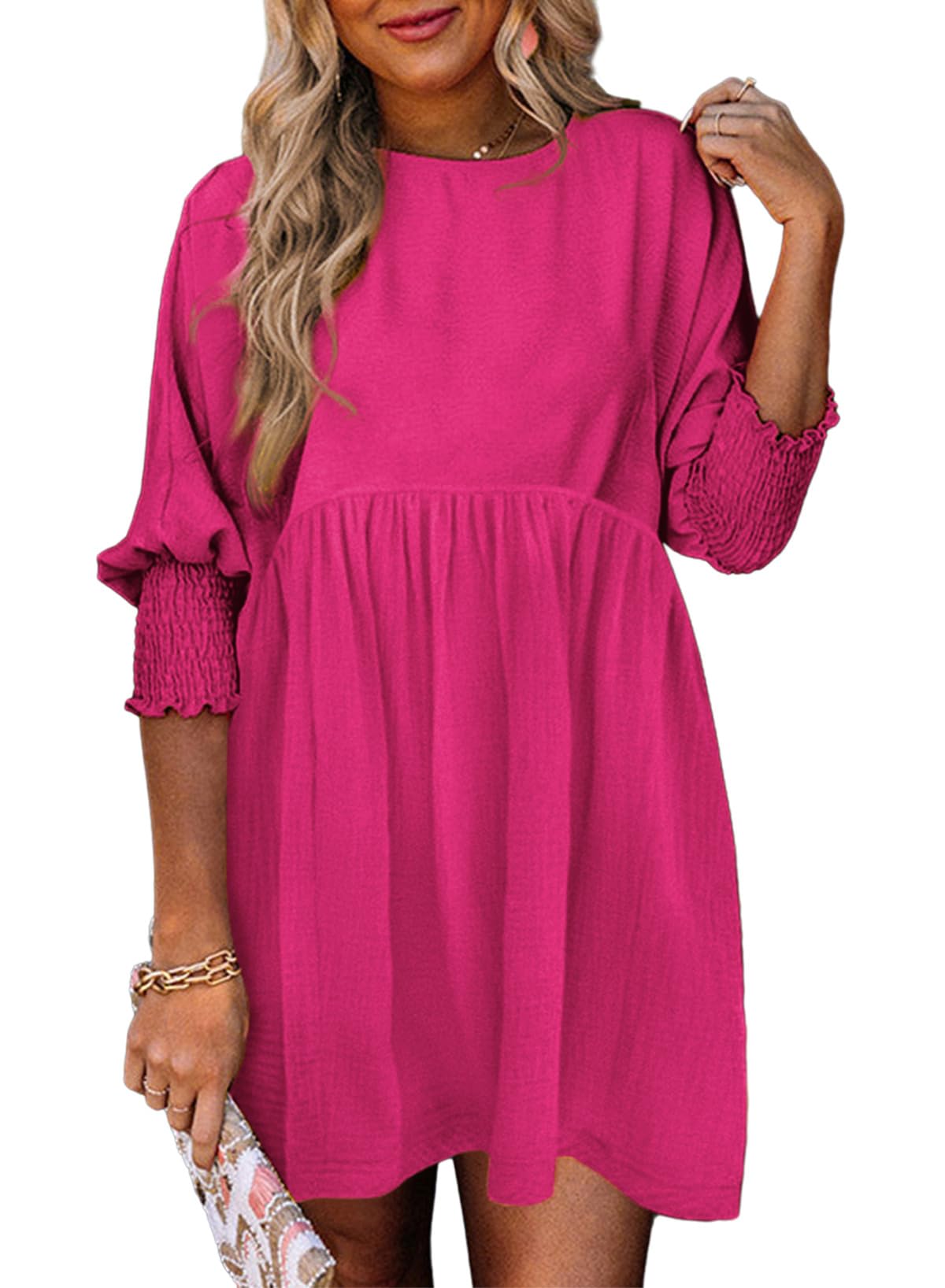 Women's Spring Casual Swing Tunic Dress
