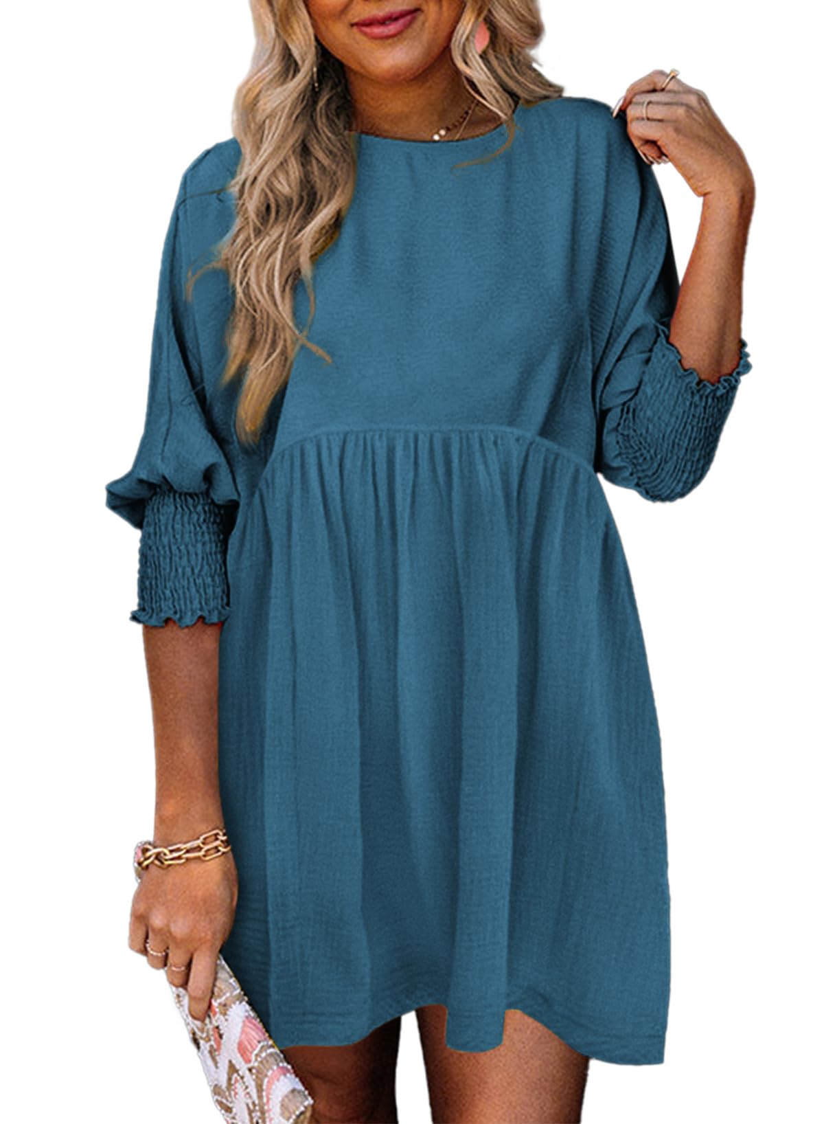 Women's Spring Casual Swing Tunic Dress