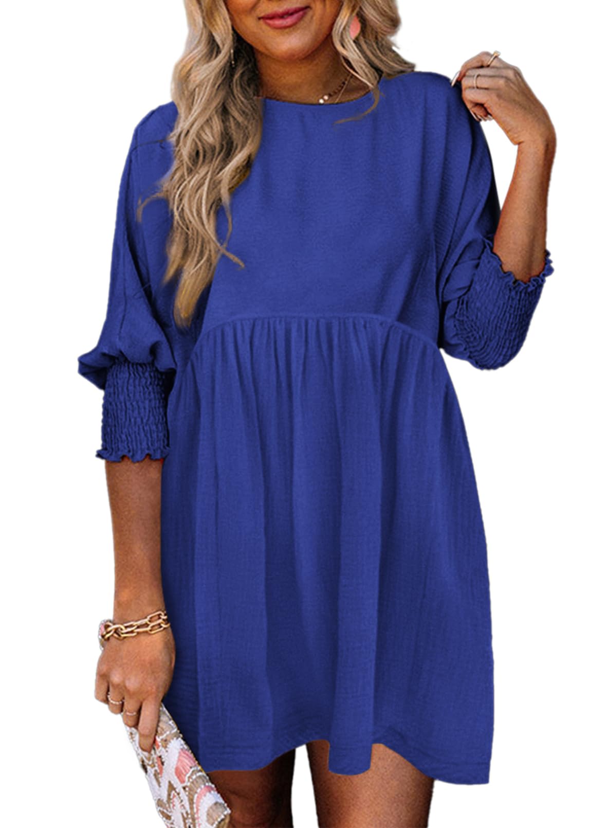 Women's Spring Casual Swing Tunic Dress