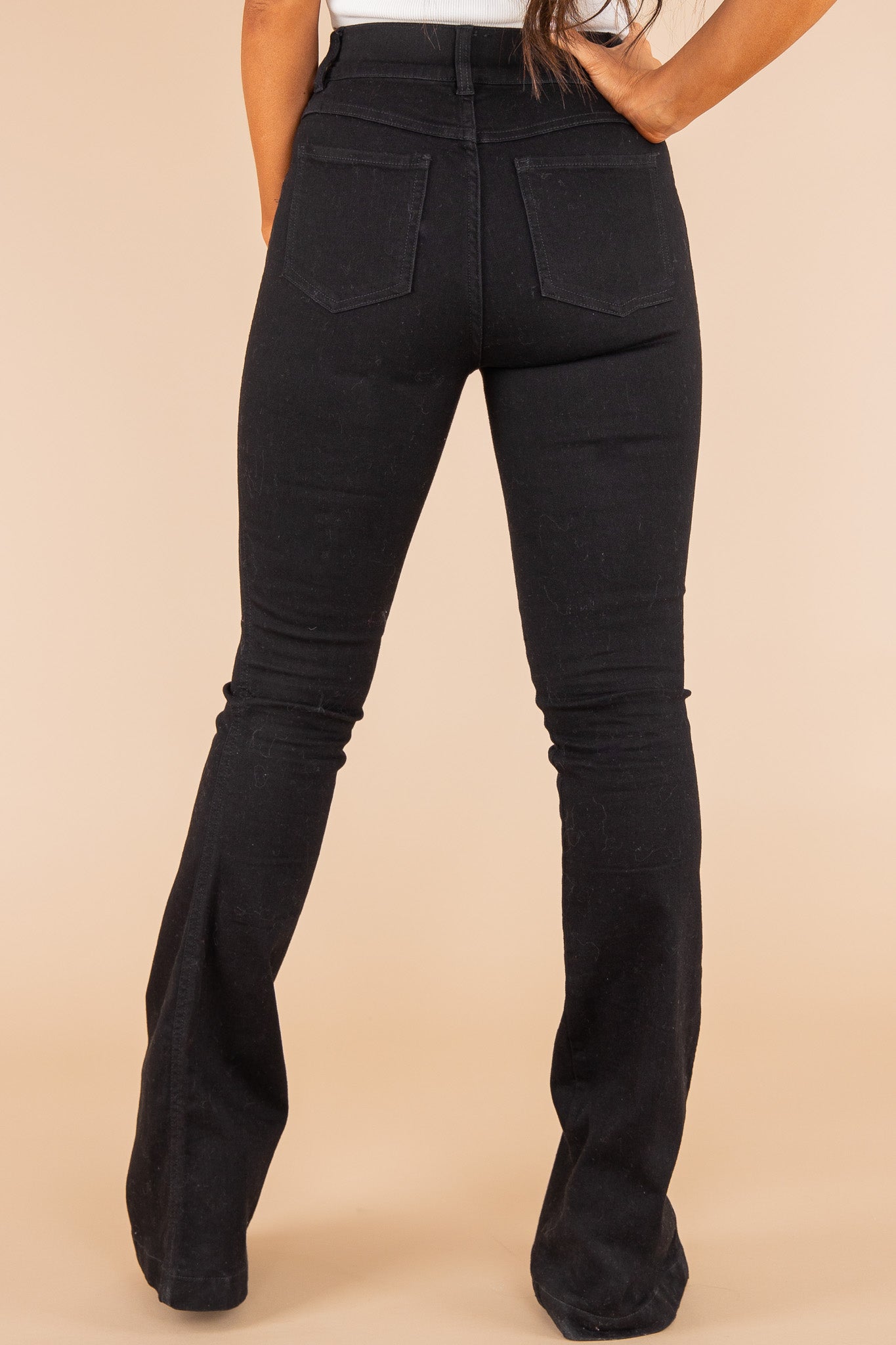 Women's Button-Free Vintage Flared Jeans