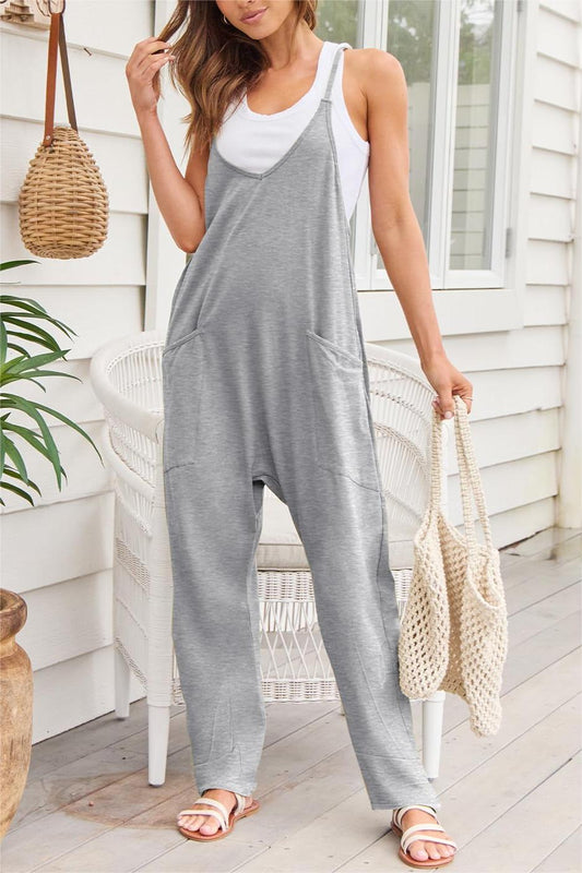 2024 New Wide Leg Jumpsuit with Pockets(Buy 2 Free Shipping)